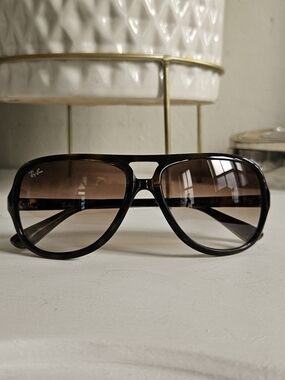 Ray-Ban Brown Gradient Aviator Sunglasses